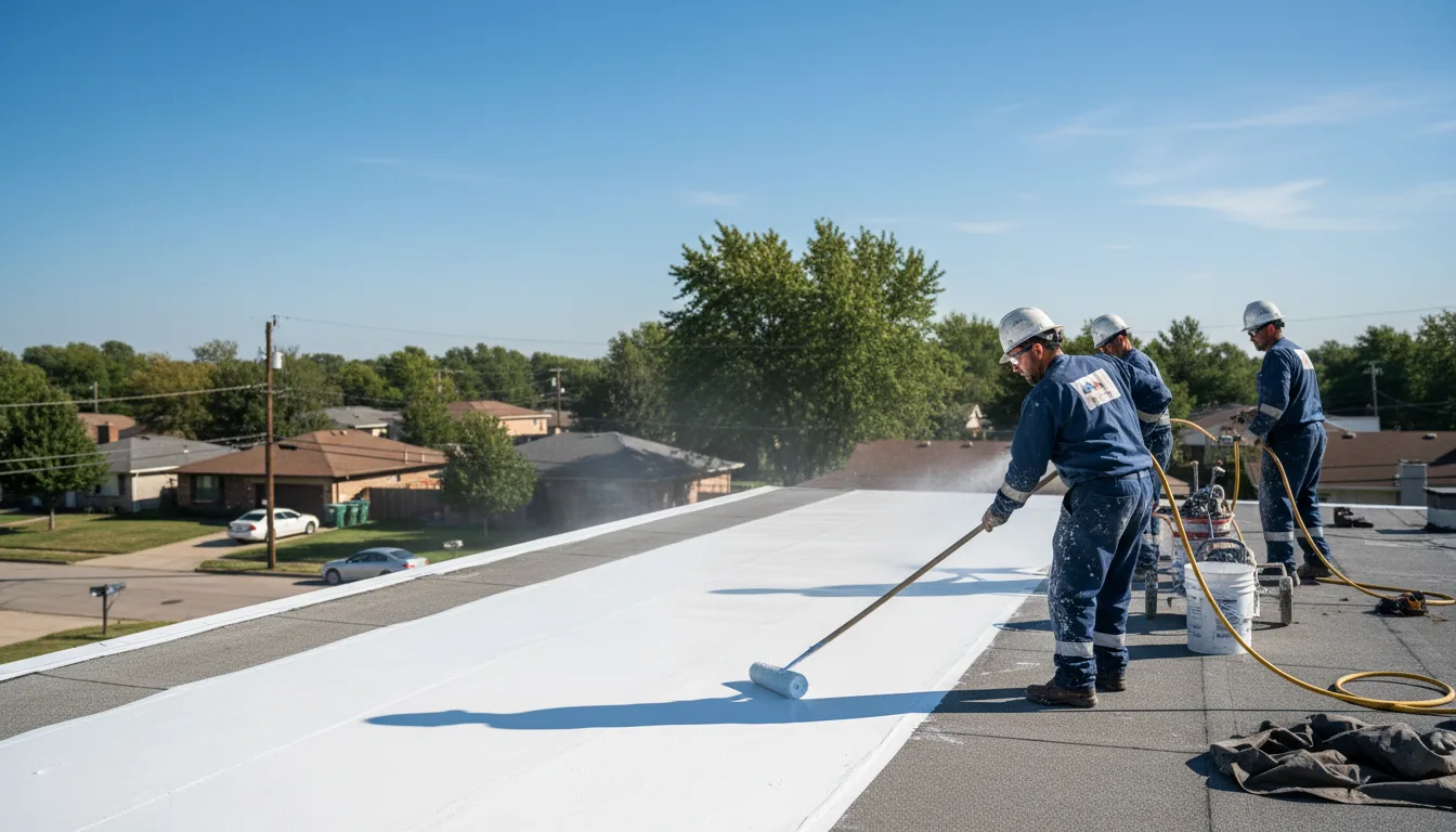 Commercial roof coating in Raisin City, CA near me